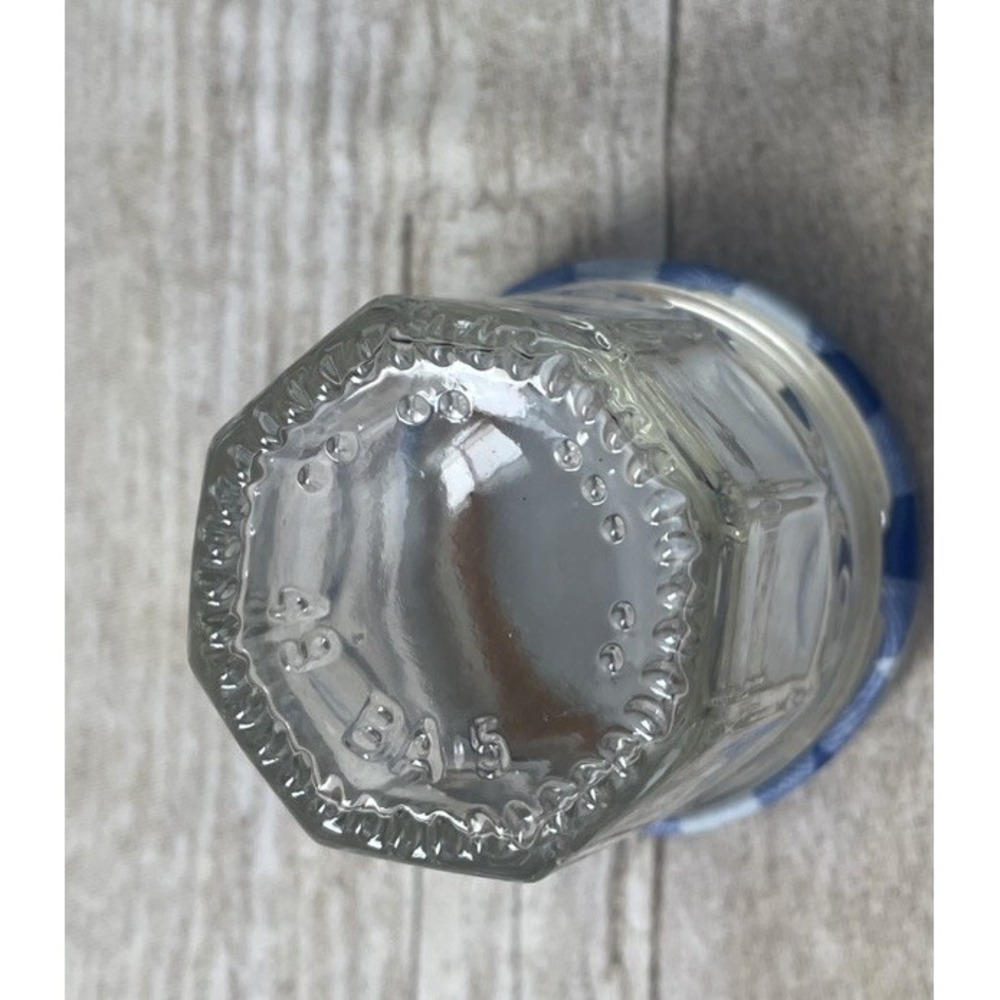 Lot of 22 Empty Mini Bonne Maman 1oz Glass Jars Gingham Lids Crafts Storage - Picture 4 of 7